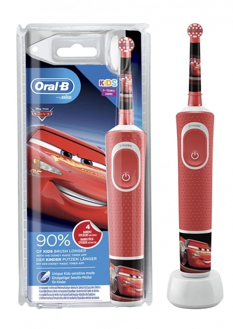 Oral-B Kids Brosse à Dents Electrique Rechargeable Cars 3ans+